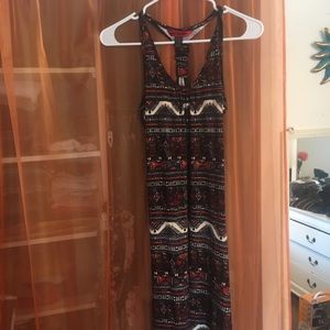 Elephant African Print Maxi-Dress